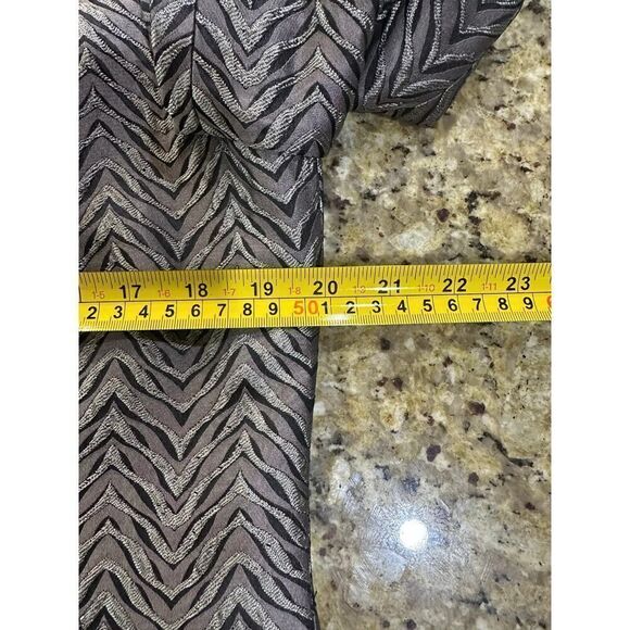 VINTAGE Metallic Zebra Animal Print Full Zip Mob Wife Blazer Jacket Size 10 - Picture 9 of 16